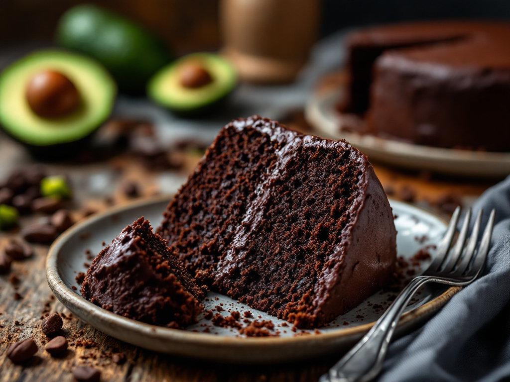 Vegan Chocolate Avocado Cake Recipe